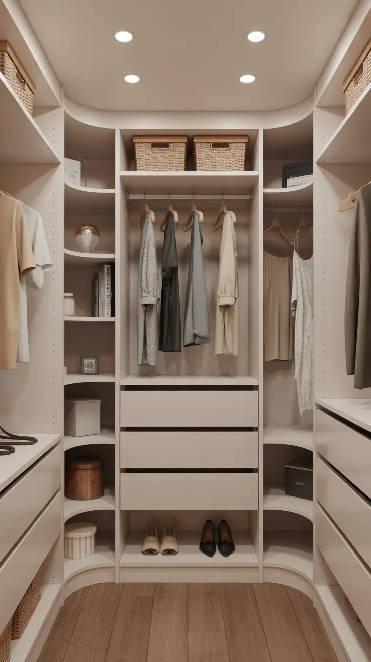 Walk-in closet installation